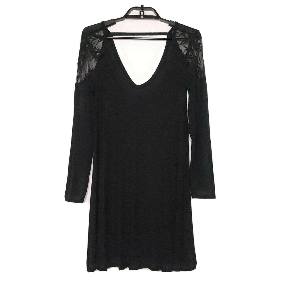 American Eagle Tunic top Medium Black Long Sleeve
